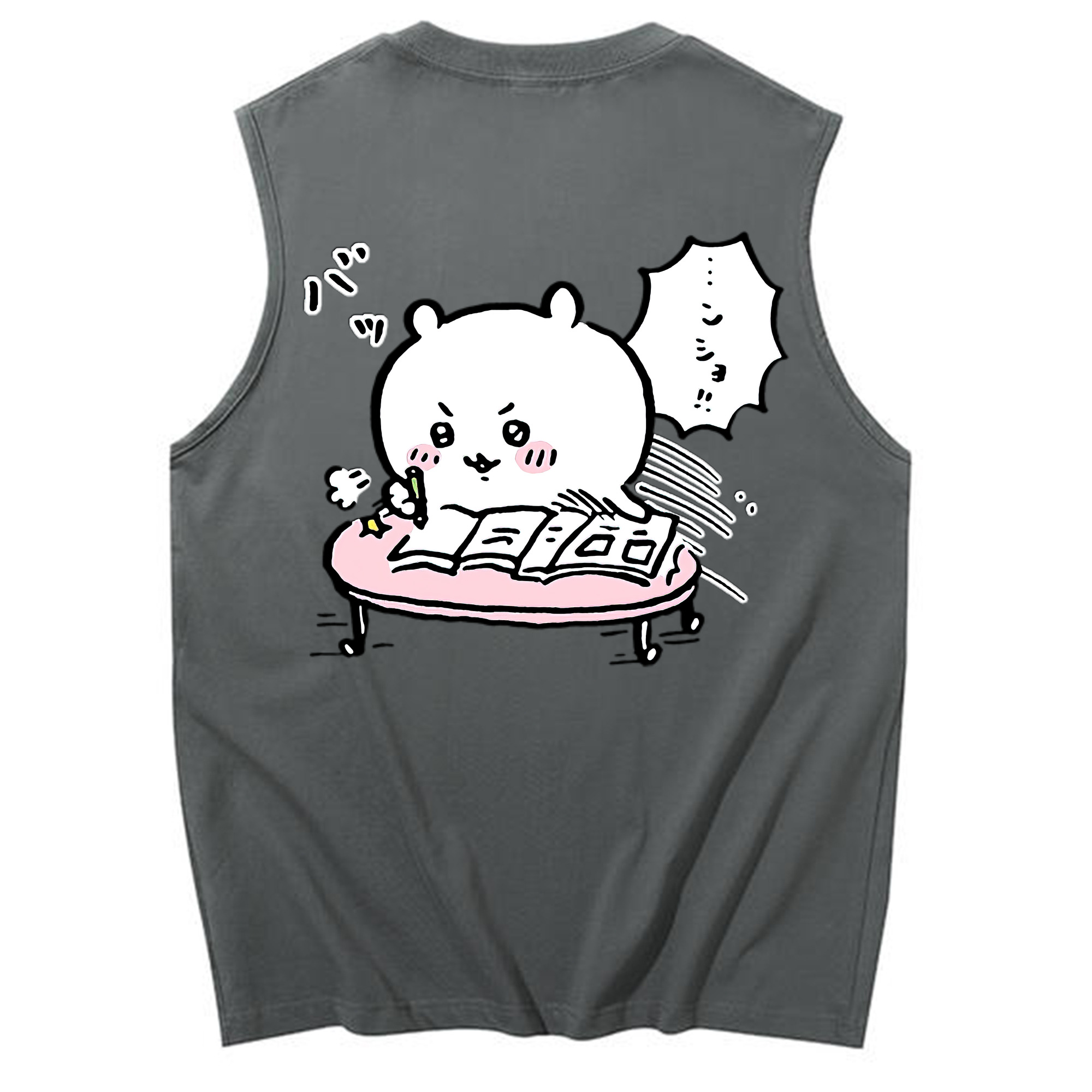 （画像用） ちいかわ ちいかわ Chii-kawa chiikawa コットン100％タンクトップ（背面プリント）